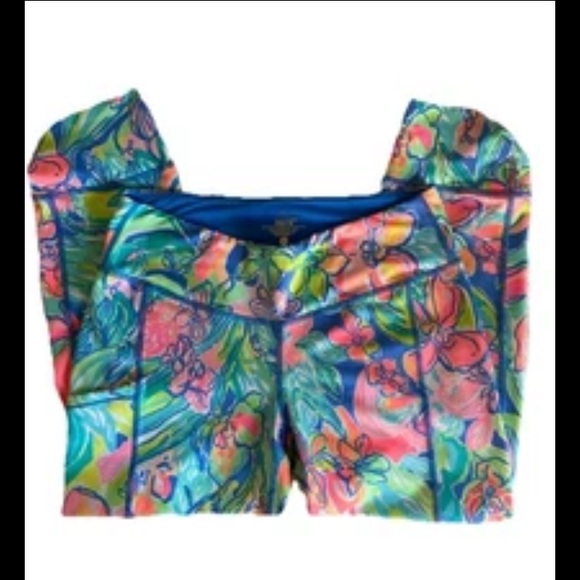Lilly Pulitzer Pants - Lilly Pulitzer Luxletic Blue and Green Activewear